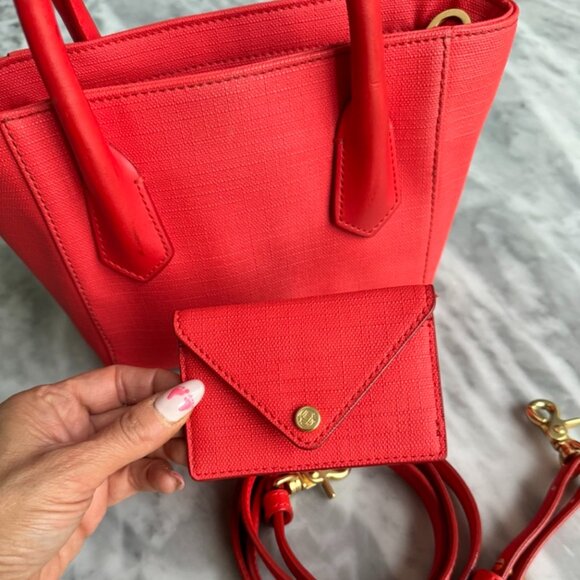 Dagne Dover mini tote with card case - REAL LEATHER - Picture 3 of 5